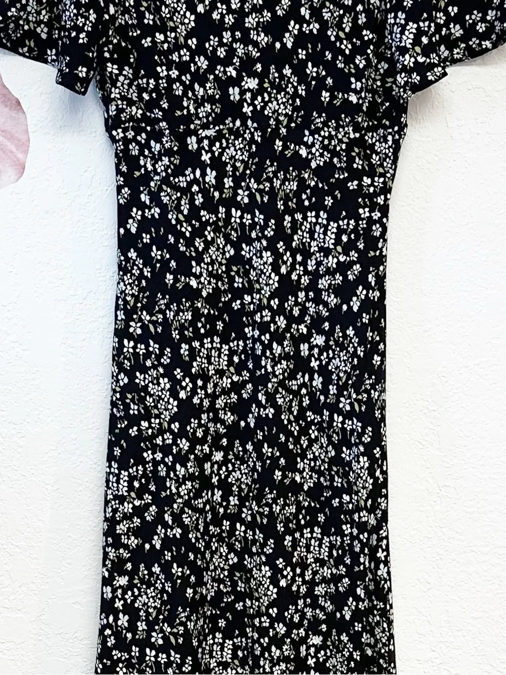 Reformation Tyra X Anthropologie Short Sleeve Tie Front Midi Dress NWT Size 2 - Picture 13 of 15